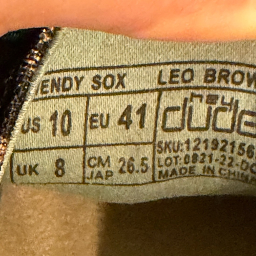 Hey Dude Wendy Sox Brown Leopard Casual Shoes - Picture 5 of 5